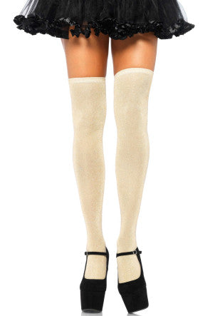 Lurex Glitter Thigh Highs