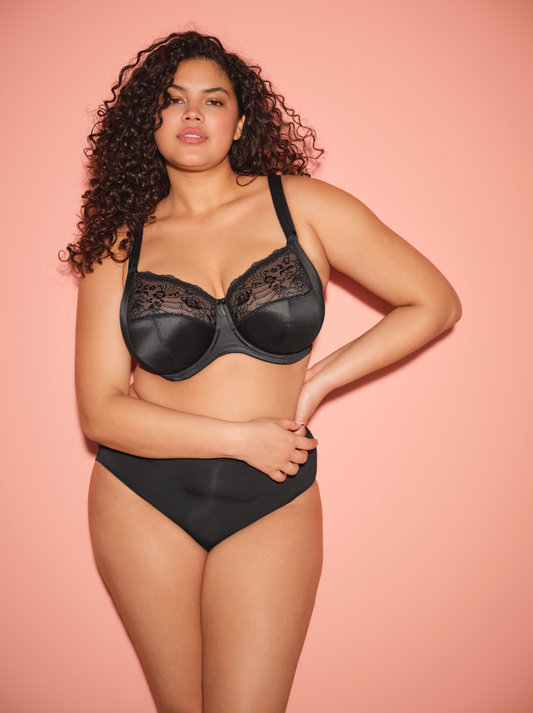 Morgan Svart stretch med spets BH
