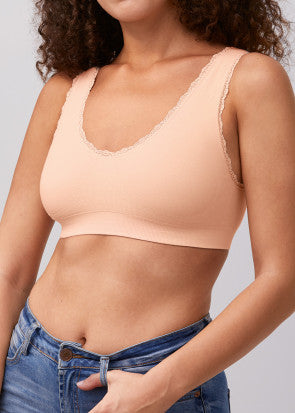 Amoena Kitty sömlös protesbh S-XXL rosa