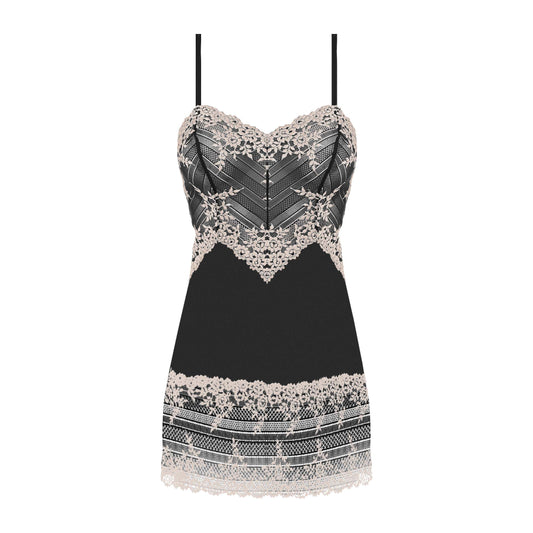 Embrace lace svart neglige