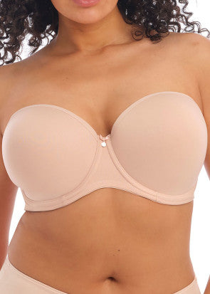 Elomi Smooth axelbandslös bh E-M kupa beige