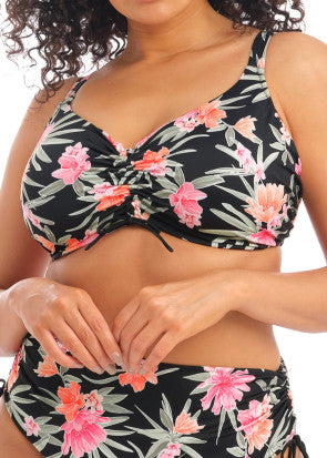 Elomi Swim Dark Tropics bikiniöverdel F-K-kupa mönstrad - 95F