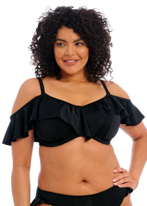 Elomi Swim Plain Sailing Black bikiniöverdel E-L kupa
