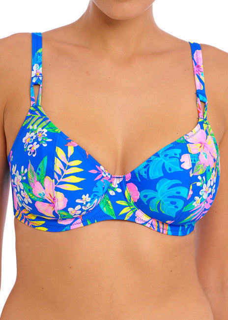 Freya Swim Hot Tropics Blue bikiniöverdel plunge
