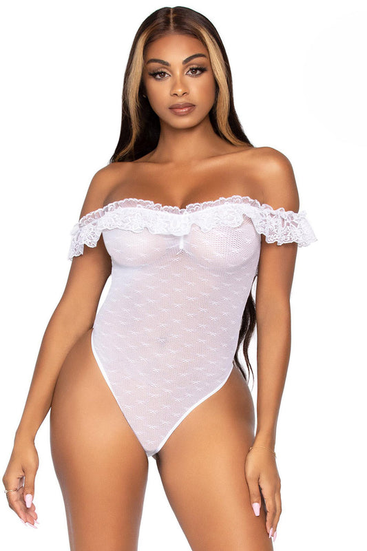 Off the Shoulder Teddy - One Size