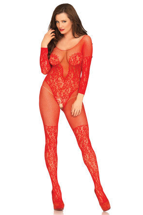 Secret Desire Bodystocking Red - One Size