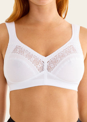 Swegmark Cotton Star bygelfri bh A-E kupa vit - 110D