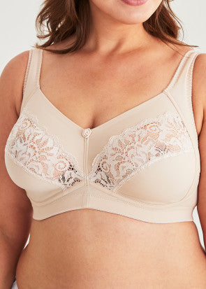 Swegmark Meadow bygelfri bh A-F kupa beige