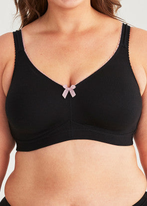 Swegmark Natural Fairtrade formpressad mjuk-bh B-E kupa svart - 95E