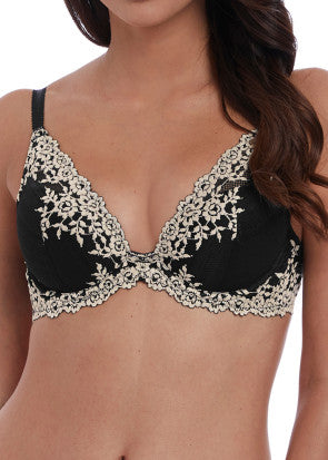 Wacoal Embrace Lace plunge-bh B-F kupa svart