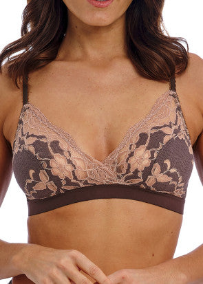 Wacoal Florilege Chocolate Burlwood bralette S-XL - Medium