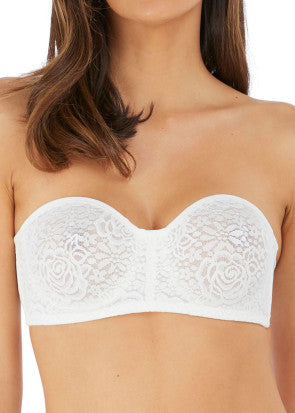 Wacoal Halo Lace axelbandslös bh B-F kupa vit - 75F