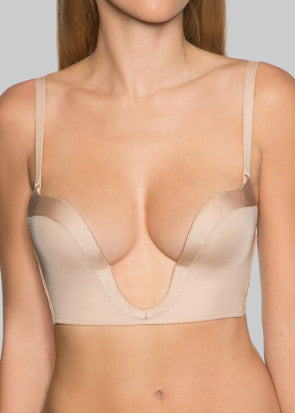 Wonderbra Ultimate Plunge push-up bh A-G kupa beige - 85C