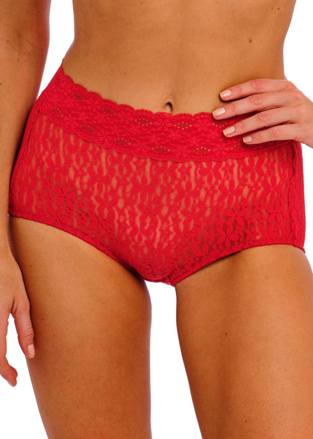 Wacoal Halo Lace Equestrian Red full brief S-XL