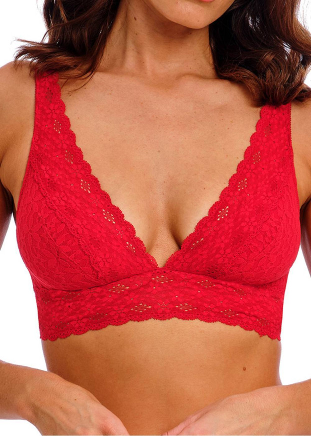 Wacoal Halo Lace Equestrian Red bralette 70-90