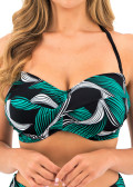 Fantasie Swim Saint Lucia Black bikiniöverdel bandeau D-I kupa